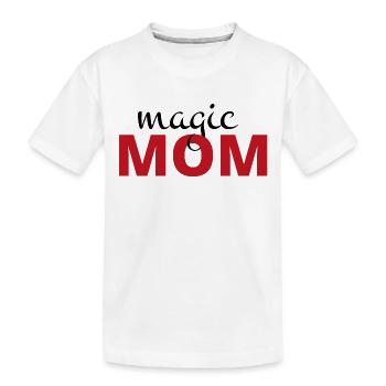 Feiere den Muttertag mit Liebe - Kinder Premium Bio T-Shirt - Weiß - Vorne