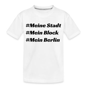 Berlin - Kinder Premium Bio T-Shirt - Weiß - Vorne