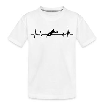 Gardien de but de football  - T-shirt bio Premium Enfant - blanc - Devant