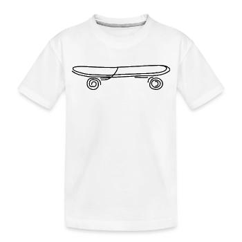 Skateboard - T-shirt bio Premium Enfant - blanc - Devant