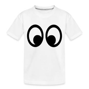 Eyes - Kids' Premium Organic T-Shirt - white - Front