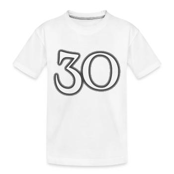 30 - Kinder Premium Bio T-Shirt - Weiß - Vorne