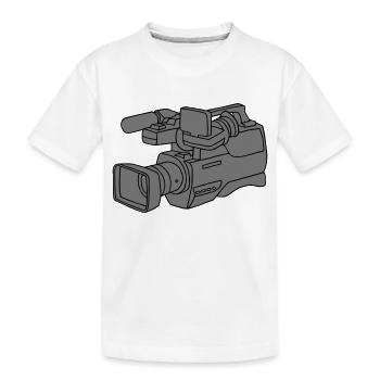 Caméra vidéo 2 - T-shirt bio Premium Enfant - blanc - Devant
