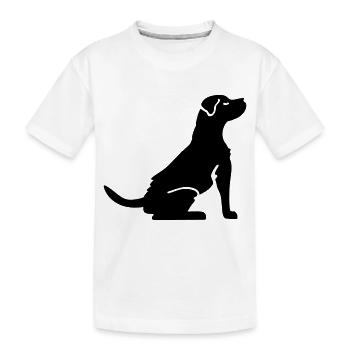 Hund - Hundeliebhaber - Kinder Premium Bio T-Shirt - Weiß - Vorne