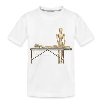 first aid massage erste hilfe therapy therapie6 - Kinder Premium Bio T-Shirt - Weiß - Vorne