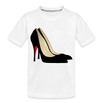 schuhe highheels schoes flipflops boots stiefel100 - Kinder Premium Bio T-Shirt - Weiß - Vorne