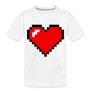 coeurpixel - T-shirt bio Premium Enfant - blanc - Devant
