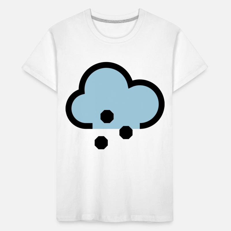 Wetter Symbol oder Icon Schnee und Graupel Kinder Premium Bio T-Shirt