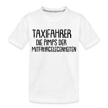 Taxifahrer - Kinder Premium Bio T-Shirt - Weiß - Vorne
