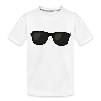 Sonnenbrille SWAG - Kinder Premium Bio T-Shirt - Weiß - Vorne