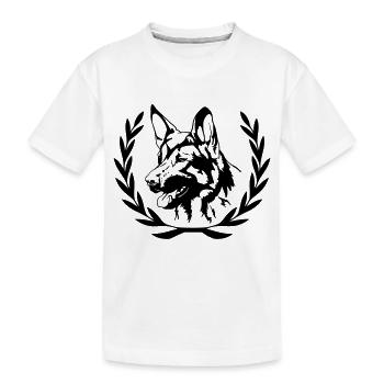 Schäferhund - Kinder Premium Bio T-Shirt - Weiß - Vorne