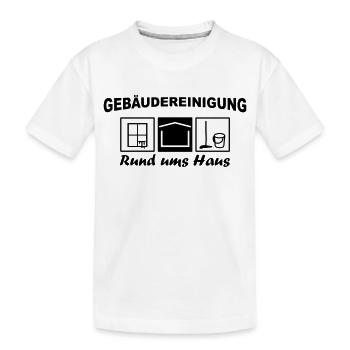 Gebäudereinigung rund ums Haus - Kinder Premium Bio T-Shirt - Weiß - Vorne