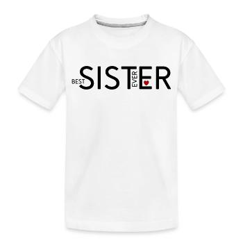 Sister - Kids' Premium Organic T-Shirt - white - Front