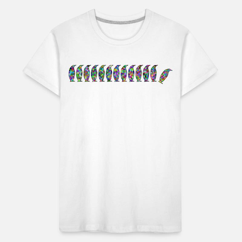 Vitrail des pingouins - Colorglas T-shirt bio Premium Enfant
