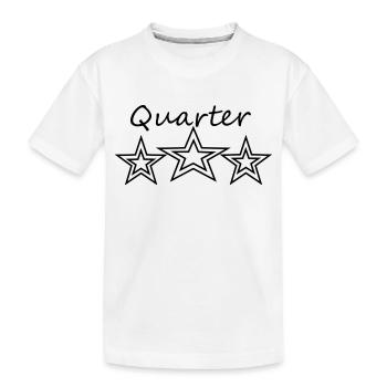 star quarter - Kids' Premium Organic T-Shirt - white - Front