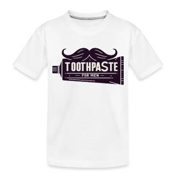 Dentifrice pour hommes - T-shirt bio Premium Enfant - blanc - Devant