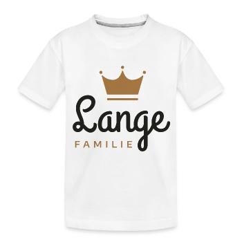Lange-Familie - Kinder Premium Bio T-Shirt - Weiß - Vorne