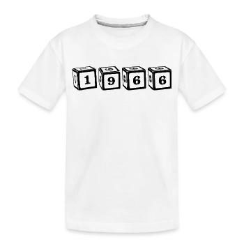 66 - Kids' Premium Organic T-Shirt - white - Front