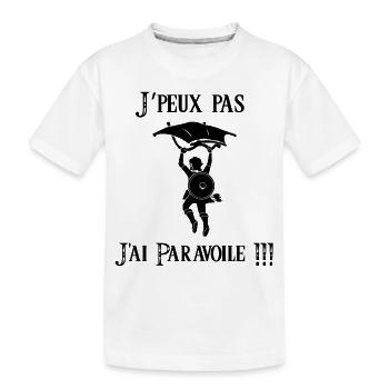 Link Triforce Parasailing - Kinder Premium Bio T-Shirt - Weiß - Vorne