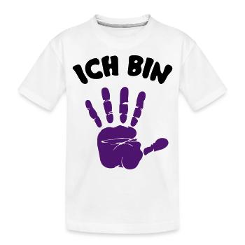 ich bin 5 - Kinder Premium Bio T-Shirt - Weiß - Vorne
