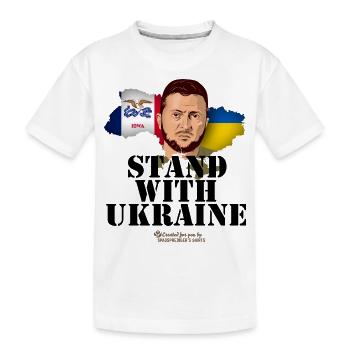 Ukraine Iowa Zelenskyj - T-shirt bio Premium Enfant - blanc - Devant