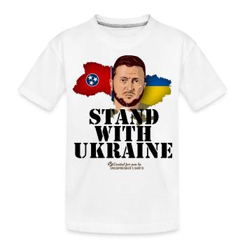 Ukraine Tennessee - Kids' Premium Organic T-Shirt - white - Front