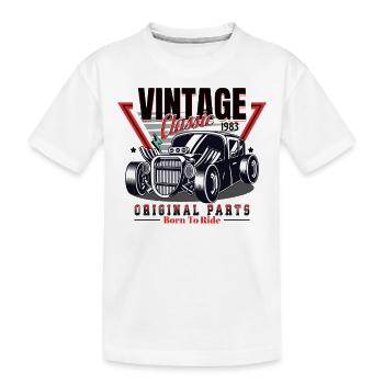 Classic 1983 - né pour rouler - T-shirt bio Premium Enfant - blanc - Devant