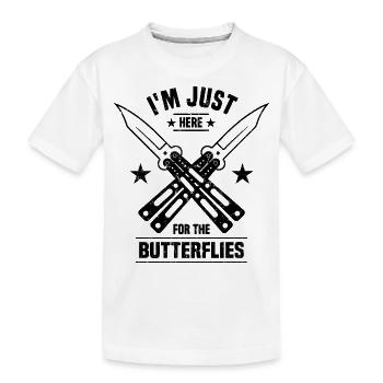 Knife Collector - Kids' Premium Organic T-Shirt - white - Front