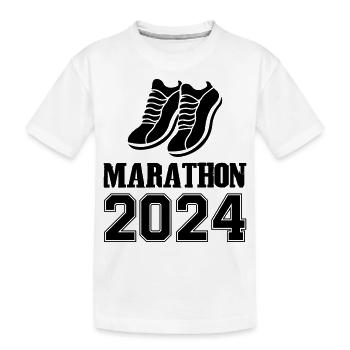 Marathon 2024 - T-shirt bio Premium Enfant - blanc - Devant