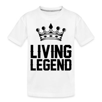 Légende vivante - T-shirt bio Premium Enfant - blanc - Devant