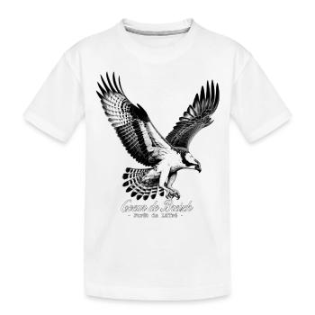 Osprey Fisherman Heart of Breizh - Kids' Premium Organic T-Shirt - white - Front