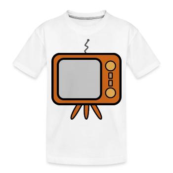 TV Vintage - T-shirt bio Premium Enfant - blanc - Devant