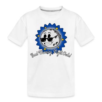 Night Owls Nightlife Tuyau en caoutchouc Retro Moon - T-shirt bio Premium Enfant - blanc - Devant
