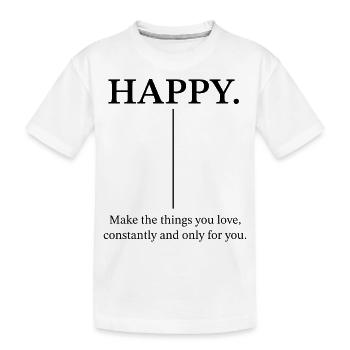 Sois heureux - T-shirt bio Premium Enfant - blanc - Devant