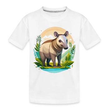 Tapir - T-shirt bio Premium Enfant - blanc - Devant