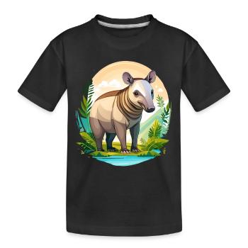 Tapir - T-shirt bio Premium Enfant - noir - Devant