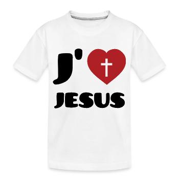 J'aime Jesus - T-shirt bio Premium Enfant - blanc - Devant