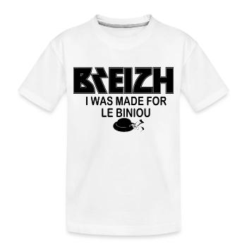 breizh - Kinder Premium Bio T-Shirt - Weiß - Vorne