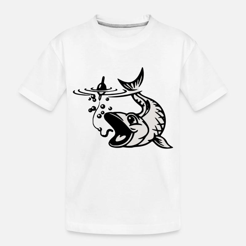 fisch - Kinder Premium Bio T-Shirt - Weiß