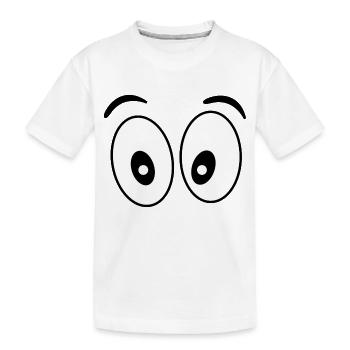eyes - Kids' Premium Organic T-Shirt - white - Front