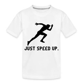 accélérer les athlètes juste en haut des athlètes course de remise en forme Sprint - T-shirt bio Premium Enfant - blanc - Devant
