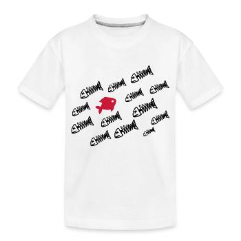 Deadfish - Kinder Premium Bio T-Shirt - Weiß - Vorne