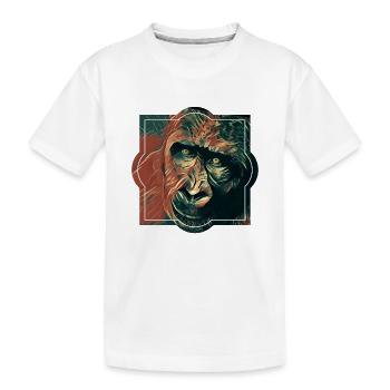 Cheeta Singe , le singe en toi. - T-shirt bio Premium Enfant - blanc - Devant