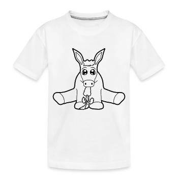 hunger essen moehre karotte lecker klein baby sues - Kinder Premium Bio T-Shirt - Weiß - Vorne
