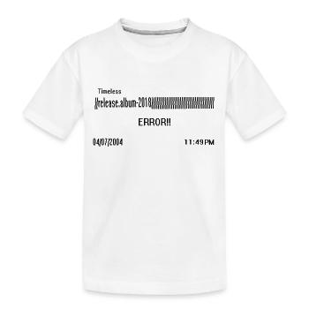 Lil Planet Zeitloser Merch - Kinder Premium Bio T-Shirt - Weiß - Vorne