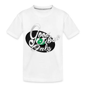 Bonne Vibes seulement - T-shirt bio Premium Enfant - blanc - Devant