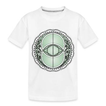 Vesica Piscis, Chalice Well, géométrie sacrée, vie - T-shirt bio Premium Enfant - blanc - Devant