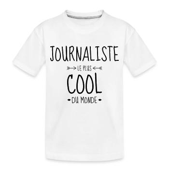 Journalist / Journalismus / Zeitung / Reporter - Kinder Premium Bio T-Shirt - Weiß - Vorne