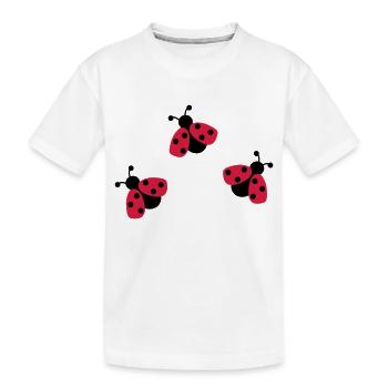 ladybird - Kids' Premium Organic T-Shirt - white - Front
