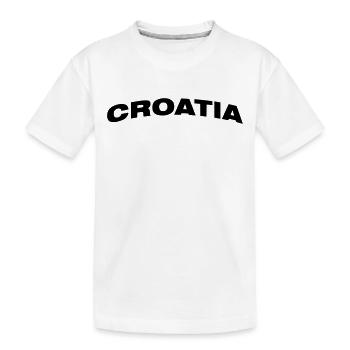 Kroatien - Kinder Premium Bio T-Shirt - Weiß - Vorne